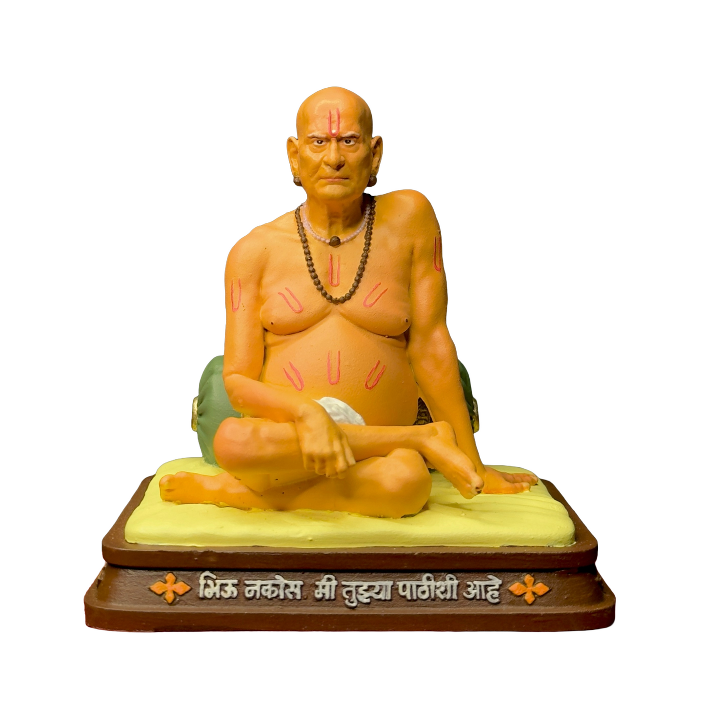 Swami Samarth Murti for Car Dashboard | 4 Inch Multicolour Polyresin Statue with Premium Finish | Spiritual Idol for Car Interior, Home Decor & Office | Divine Gift Item for Devotees