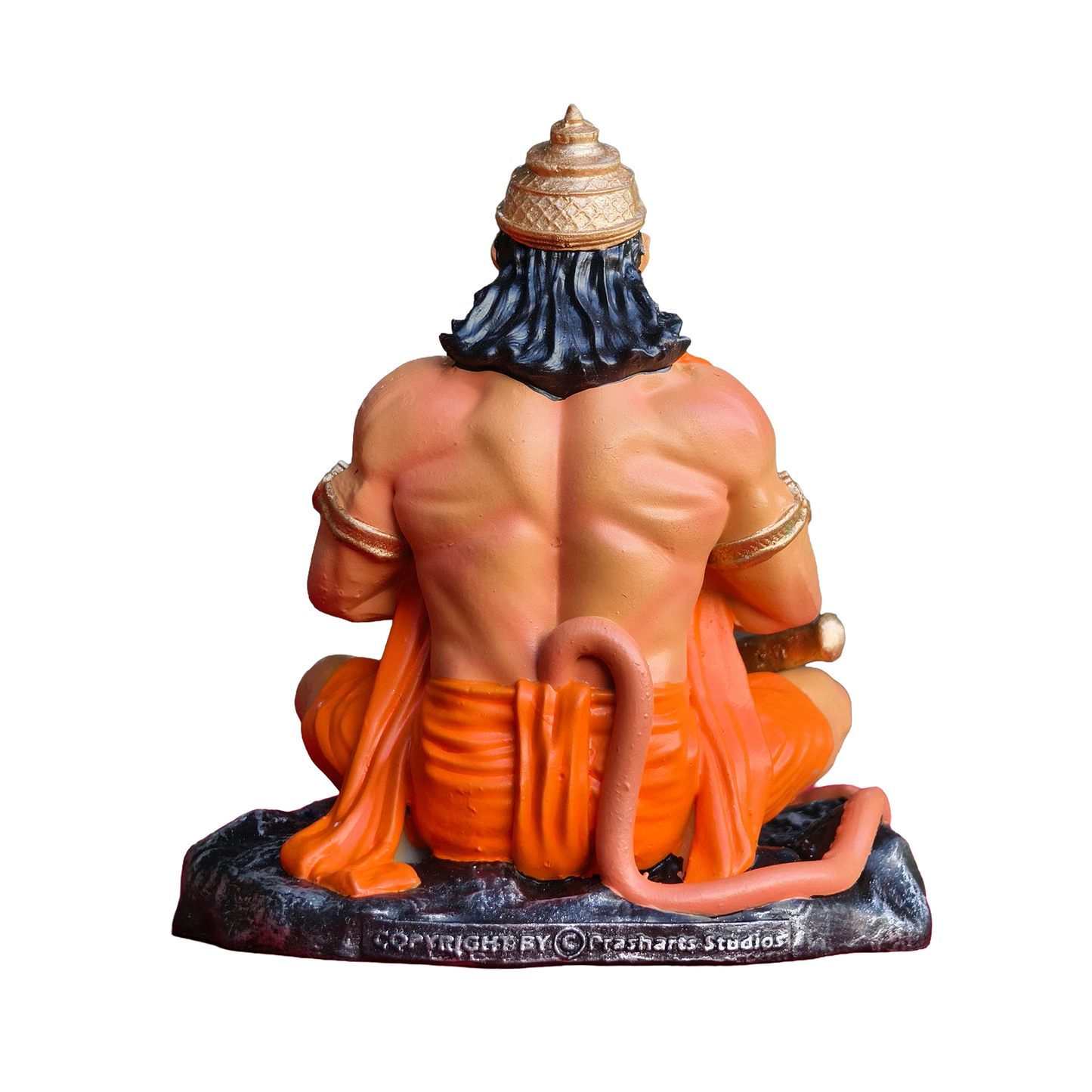 Lord Hanuman Idol for Car Dashboard | 4 Inch Multicolour Polyresin Bajrangbali Murti for Car | Office Desk, Study Table & Home Decor | Washable Hindu God Statue | Spiritual Gift for Hanuman Bhakt