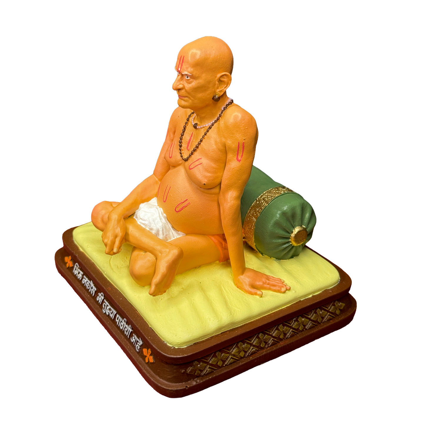 Swami Samarth Murti for Car Dashboard | 4 Inch Multicolour Polyresin Statue with Premium Finish | Spiritual Idol for Car Interior, Home Decor & Office | Divine Gift Item for Devotees